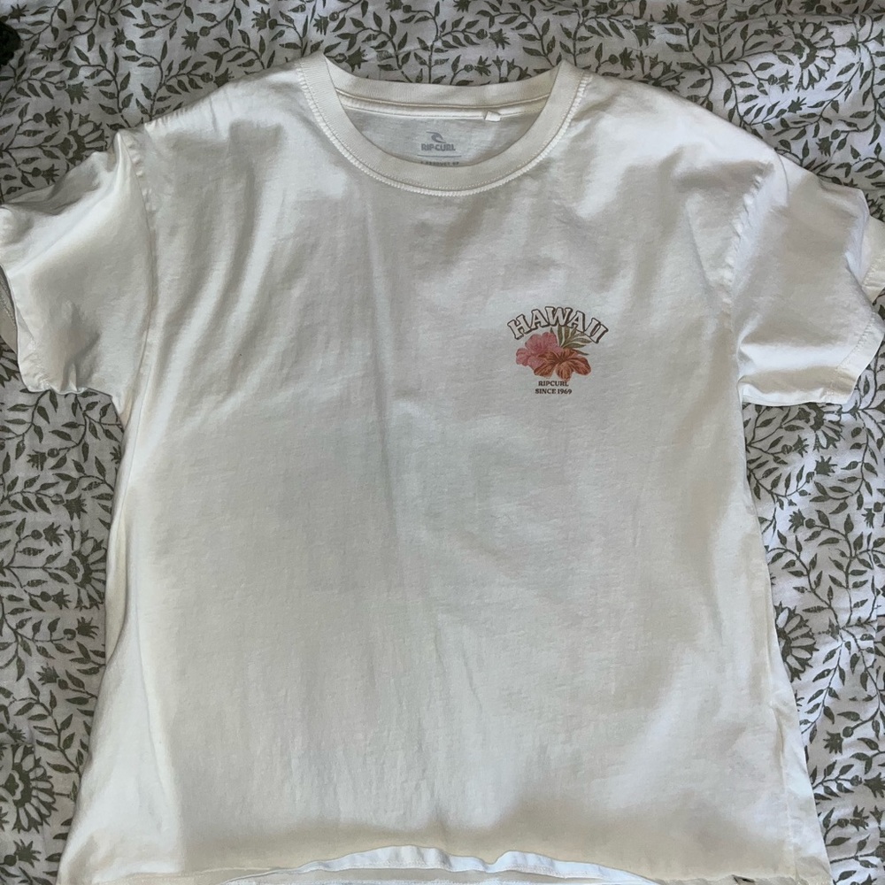 Rip Curl White Hawaii Floral Graphic Tee